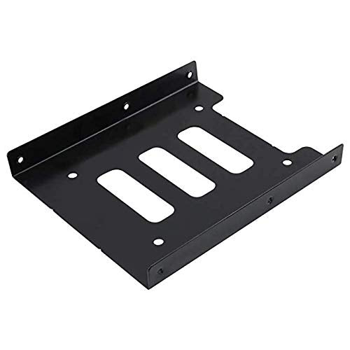 SSD Bracket 2.5 to 3.5 Adapter 2Pack, Hftywy SSD Mounting Bracket Kit 2.5 to 3.5 SSD HDD Hard Disk Drive Bays Holder Metal Mounting Bracket Adapter with Screws for PC SSD