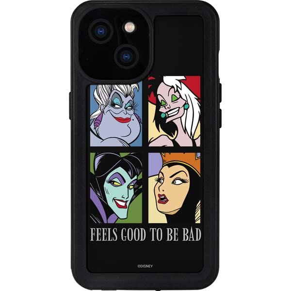 Skinit Waterproof Phone Case For Iphone 13 Mini   Officially Licensed Disney Feels Good To Be Bad Design