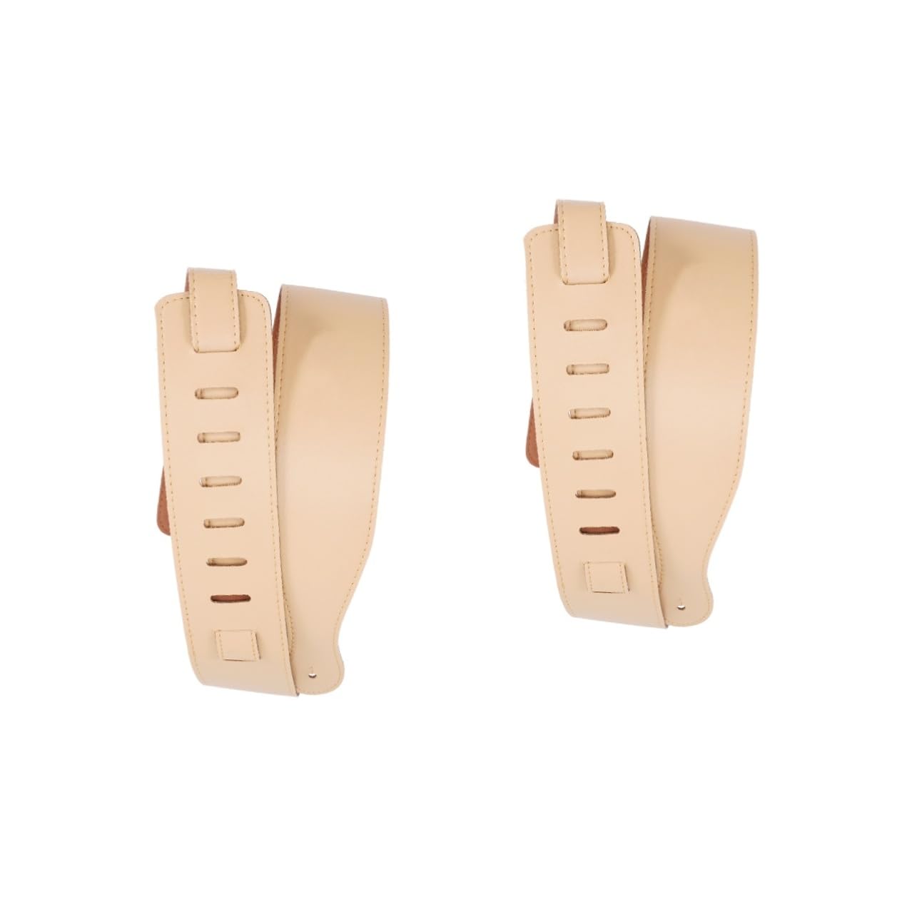 ibasenice 2pcs Guitar Strap Leather Bass Guitar Belt Comfortable Practical Performance Enhancement