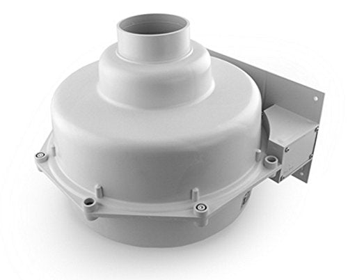 Radonaway Gp501 Radon Fan & Install Kit: Two 3''X3'' White Couplings & U Tube Vacuum Gauge & Radon System Labels