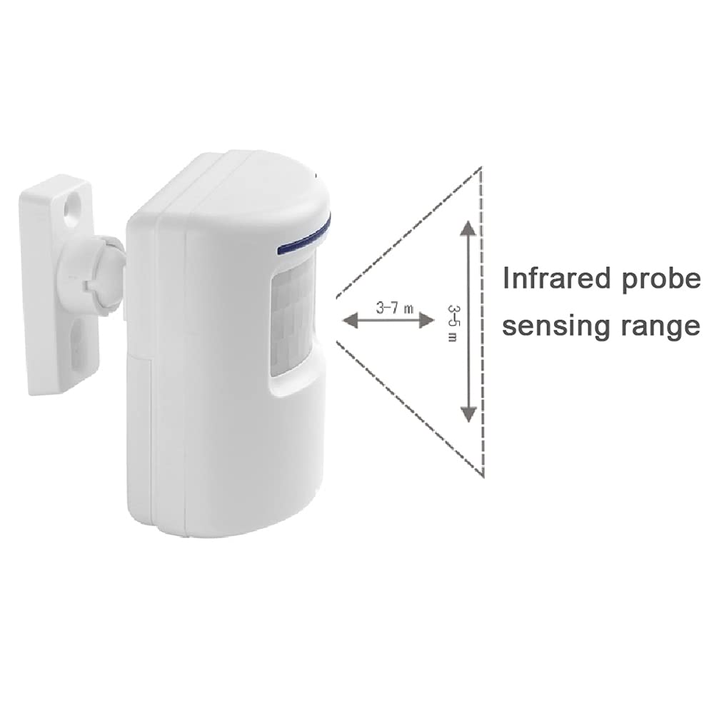 Wireless Home Security Driveway Alarm, Enegg Entry Alert, Visitor Door Bell Chime With 1 Plug In Receiver And 2 Pir Motion Senso