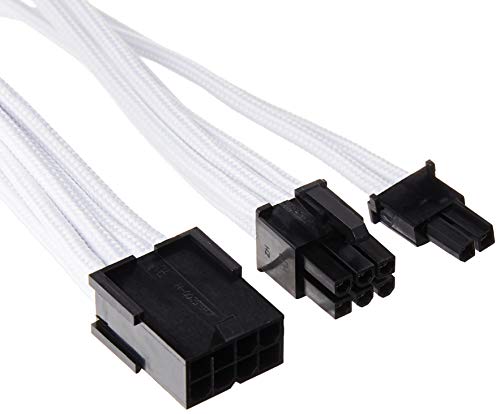 Silverstone Tek Sleeved Extension Power Supply Cable With 1 X 8 Pin To Pci E 8 Pin Connector (Pp07 Pciw)