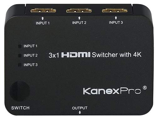 Kanex Pro Sw Hd3X14K 3 X 1 Hdmi Switcher With 4K