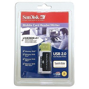 Sandisk Sddr 107 A10M Mobilemate Ms+ Usb 2.0 Mobile Card Reader/Writer Support 1Gb 2Gb 4Gb 8Gb 16Gb # Memory Stick # Memory Stic