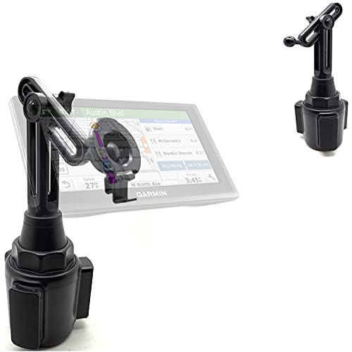 Chargercity Height Adjustable Car Cup Holder Mount For Garmin Drive Drivesmart 51 52 53 54 55 56 57 58 60 60Lm 60Lmt 61 61Lm 61L