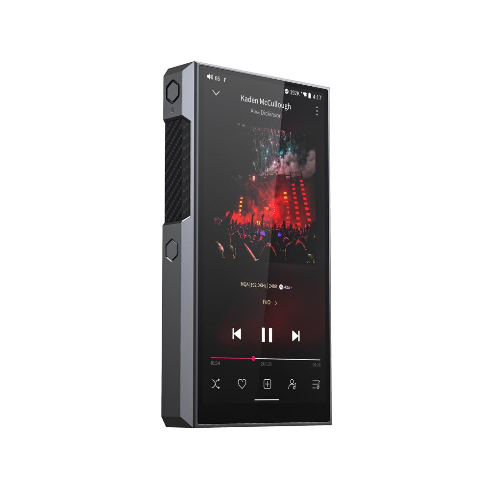 Fiio M11 Plus Music Player Hi Res Android 10 Snapdragon 660,Thx Aaa, 5.5Inch, 64G, Mqa 8X, Atpx Hd/Ldac Bluetooth5.0/Dsd/Tidal/Spotify/4.4 Balance Output (Titanium)