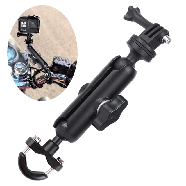 Karuizi 360 Rotating Sports Camera Bracket,Motorcycle Mount For Go Pro Hero10/9/8/Max/7/6/5/4 Action Camera Moto Bike Handlebar