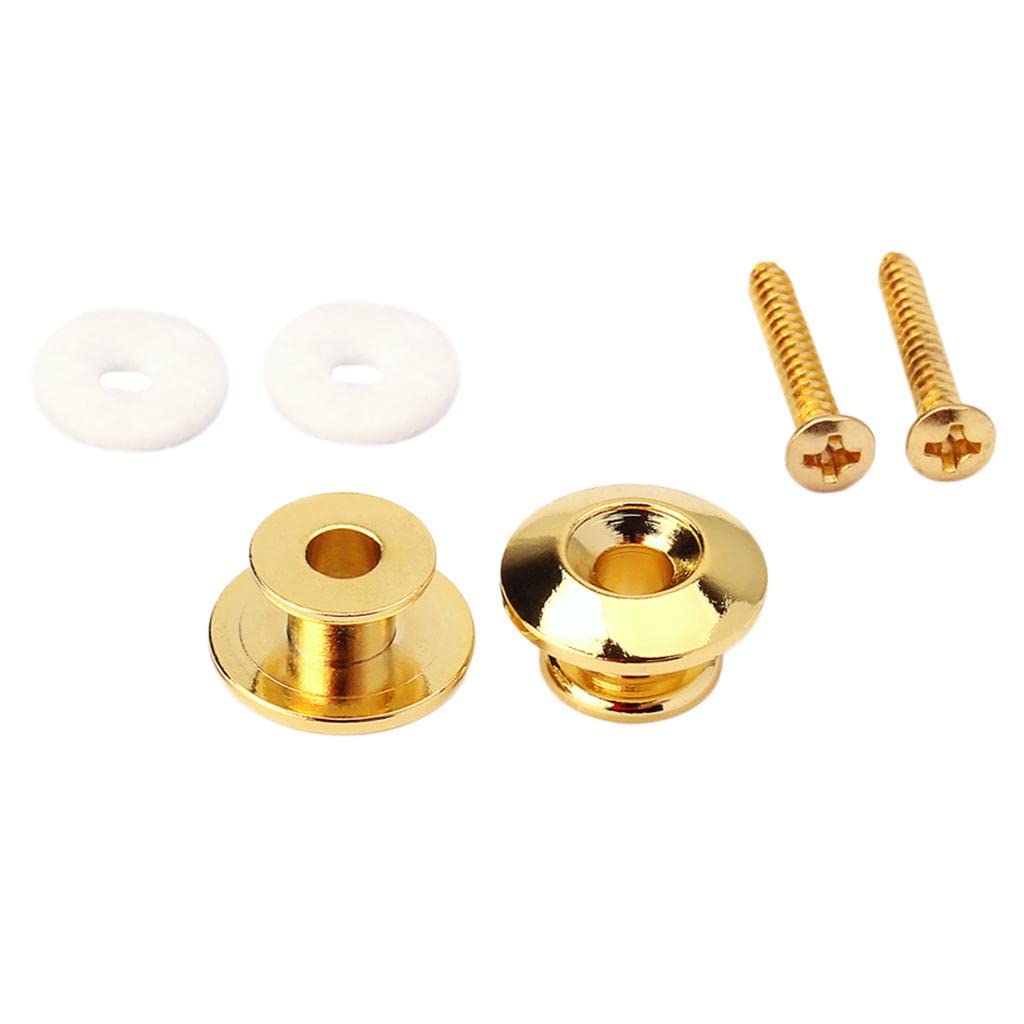 CALANDIS?4pcs Plating Strap Locks for Electric Acoustic Guitar Bass Replacement Parts | Straps | Parts & Accessories | Guitars &