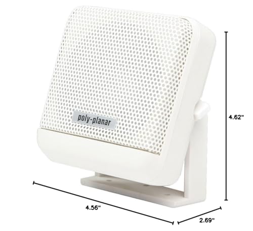 Poly Planar External Speaker, 4.6'' Bracket, White