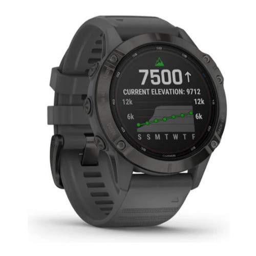 Garmin 010-02410-10 Fenix 6 Pro Solar, Multisport Gps Watch With Solar Charging Capabilities, Advanced Training Features And Dat