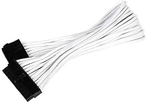 Silverstone Tek Sleeved Extension Power Supply Cable With 1 X Motherboard 24 Pin Connector (Pp07 Mbw)