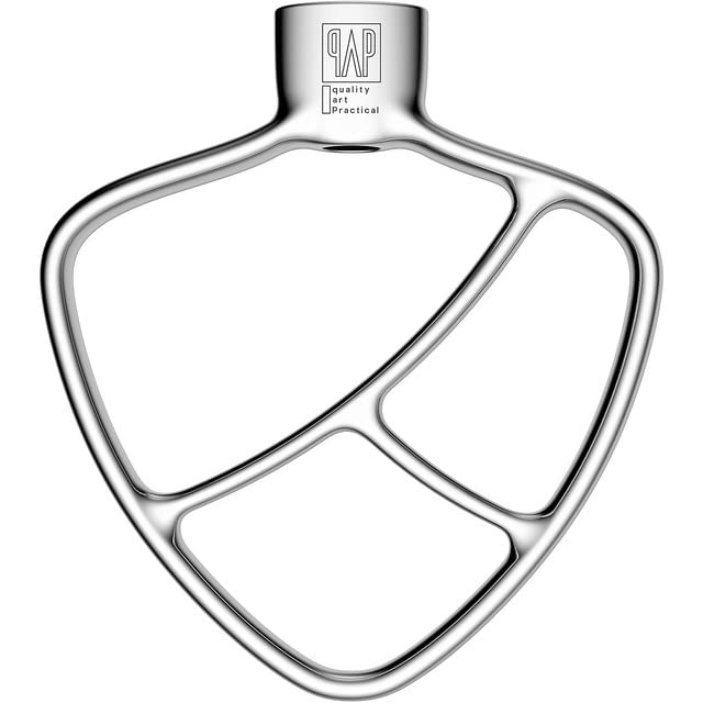 Stainless Steel Paddle,Flat Beater   Accessories And Attachments For Kitchenaid Mixers, Fit 4.5 5 Qt Mixing Bowl