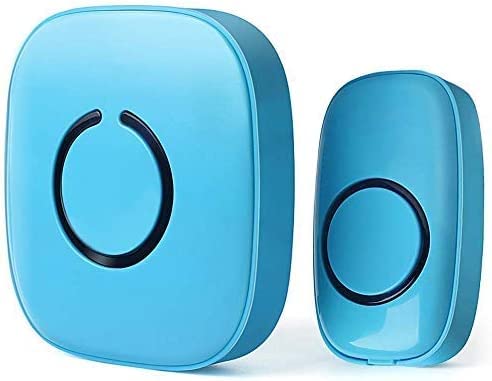 SadoTech Wireless Doorbell for Home - Battery Operated, 1000 Feet, Wireless Door Bell w/LED Flash, 1 push button + 1 receiver, B