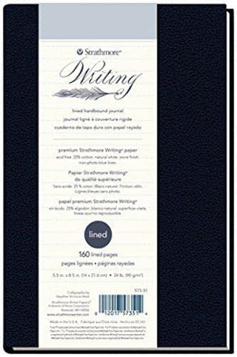 Strathmore 500 Series Hardbound Art Writing Journal, 55X85 Blank, 80 Sheets