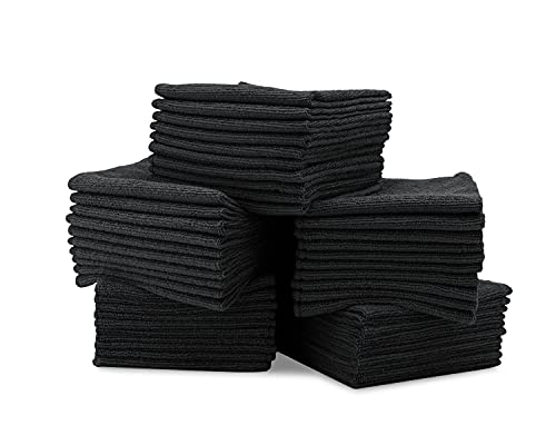 12 X 12 Microfiber Cleaning Cloths (50 Pack)   Reusable Towels, Wash Rags, Dust Cloth, All Purpose: Kitchen, Dish, Cars, Shop, G
