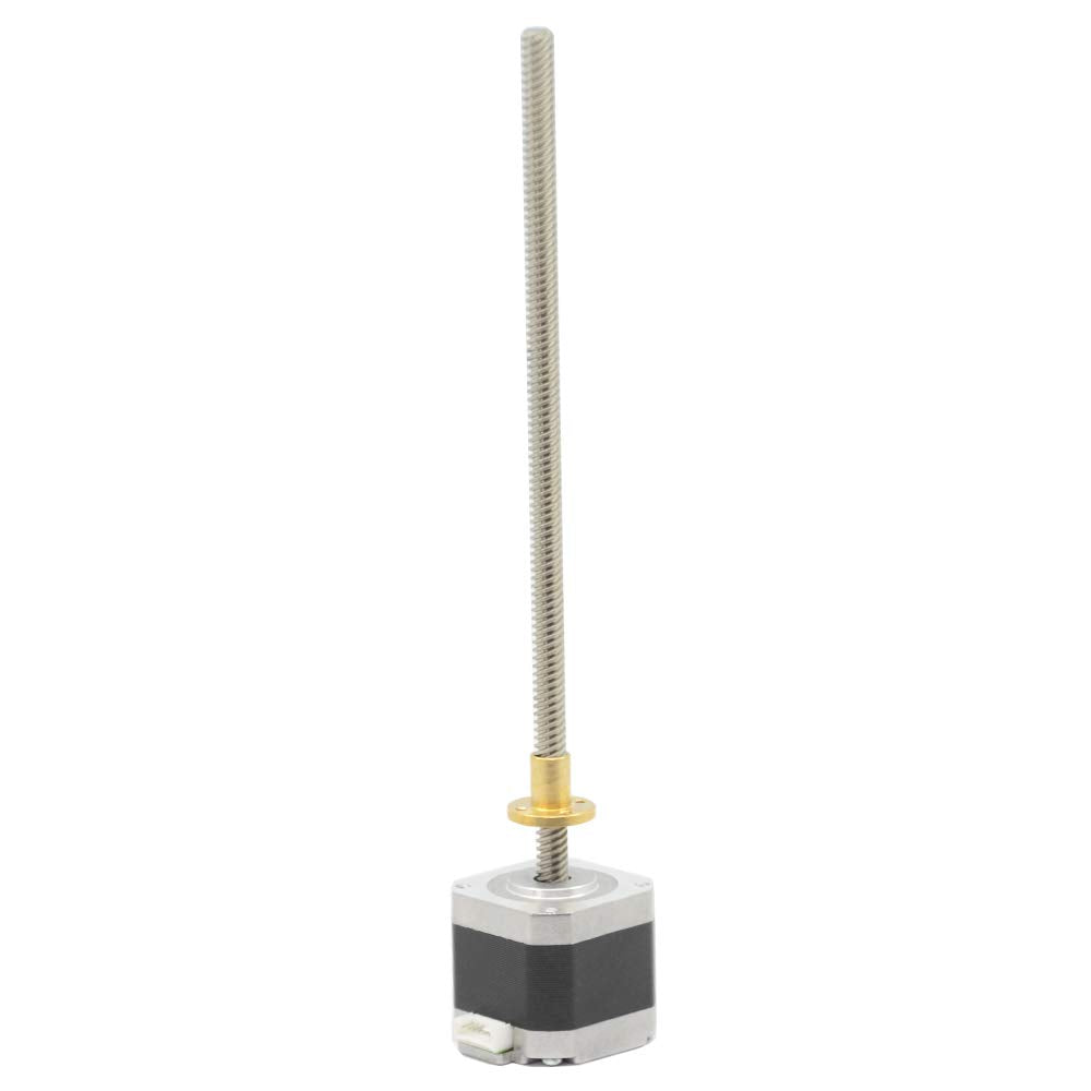 Iverntech Nema 17 Stepper Motor With Integrated 210Mm T8 Lead Screw For Reprap Prusa I3 3D Printers Z Axis Or Cnc Machine