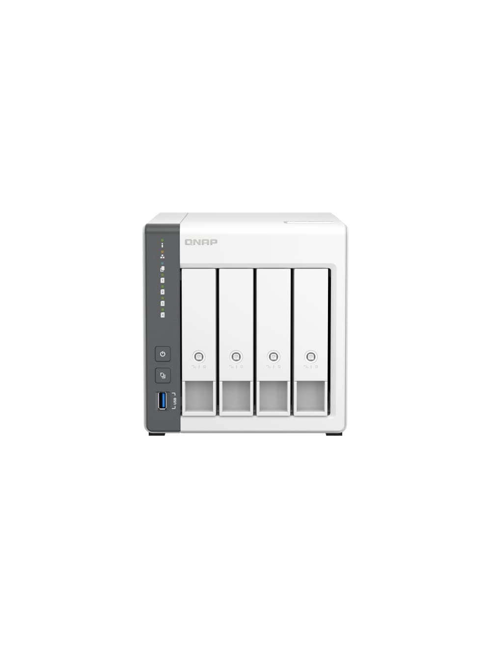 Qnap Ts-433-4G-Us 4 Bay Nas With Quad-Core Processor, 4 Gb Ddr4 Ram And 2.5Gbe Network (Diskless)