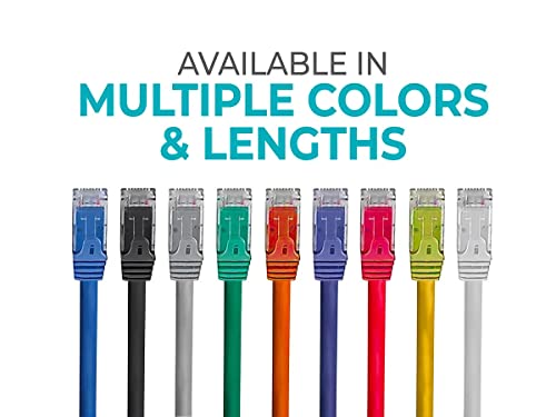 Monoprice Cat6 7Ft Blue 12 Pk Patch Cable Utp 24Awg 550Mhz Pure Bare Copper Snagless Rj45 Flexboot Series Ethernet Cable