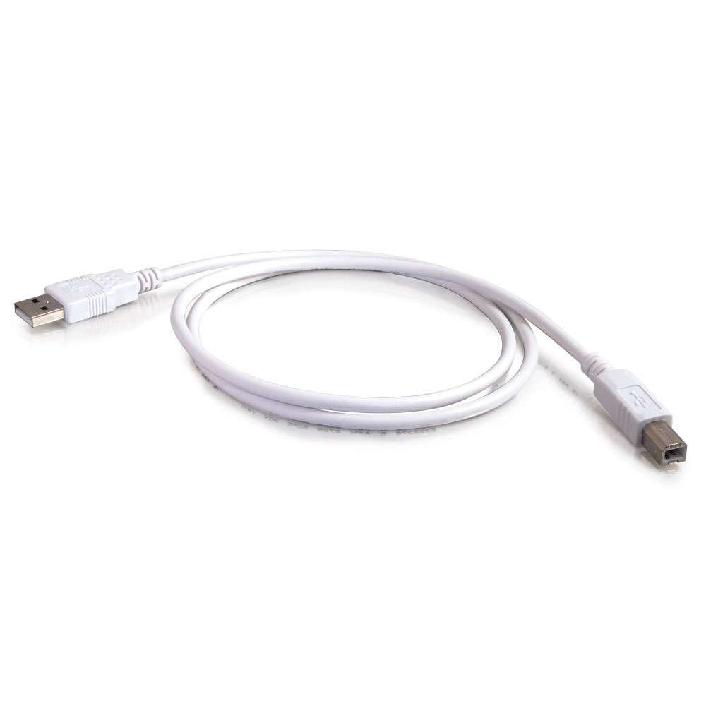 C2G 13400 Usb 2.0 A To B Usb Cable, 9.84 Feet (3 Meters), White