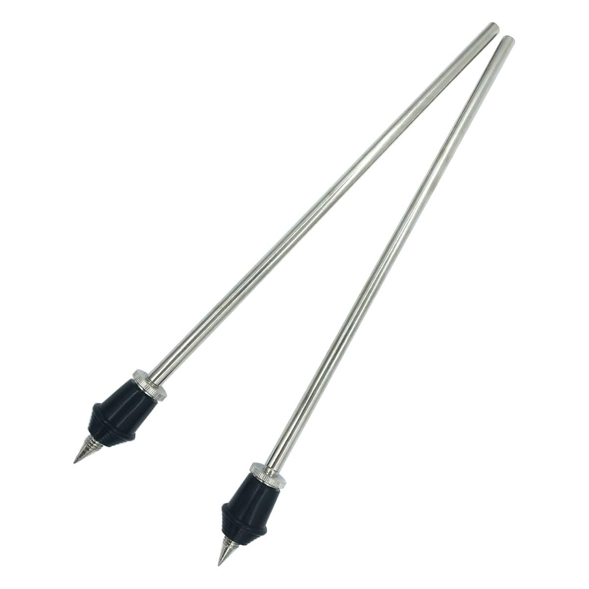 TUOREN 1 Pair Bass Drum Spurs Legs Vintage Metal Straight Floor Tom Legs 14.5inch Kick Drum Legs for Percussion Drum Set Accesso