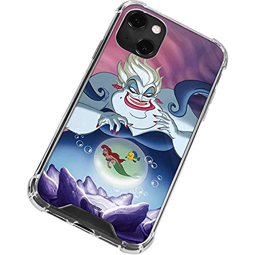 Skinit Clear Phone Case Compatible With Iphone 13 Mini   Officially Licensed Disney Ursula Ariel And Flounder Design