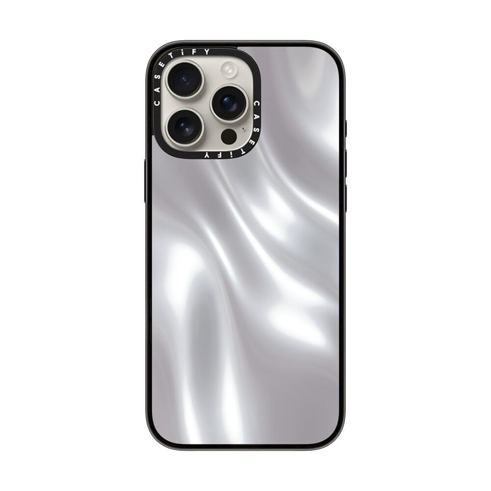 Casetify Compact Case For Iphone 16 Pro Max [Lightweight / 4 Ft. 2X Military Grade Drop Protection/Slim]   Soft Metal   Clear Bl