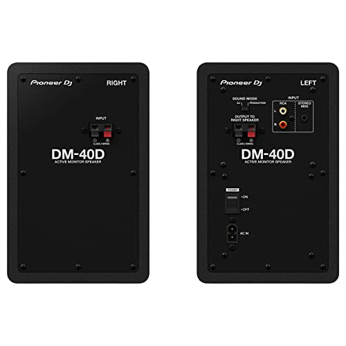 Pioneer Dj Dm 40D 4 Inch Desktop Active Monitor Speaker   Black