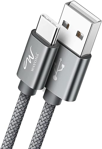 Wayona Usb Type C Fast Charging 2M/6Ft Long Cable 3A Qc 3.0 Data Cable Compatible With Iphone 15, Samsung Galaxy S24 S24 Ultra S