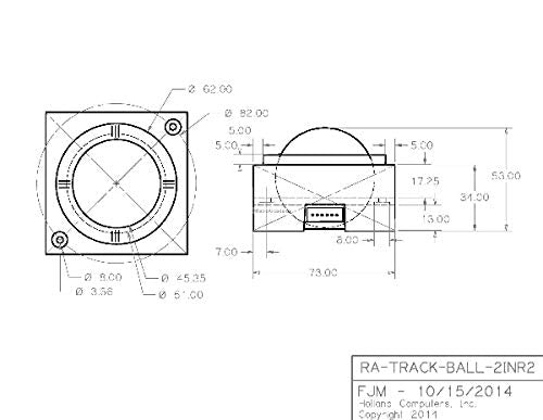 Track Ball 2 Inch Arcade Game Trackball For Pc Or Mac - Usb Connector