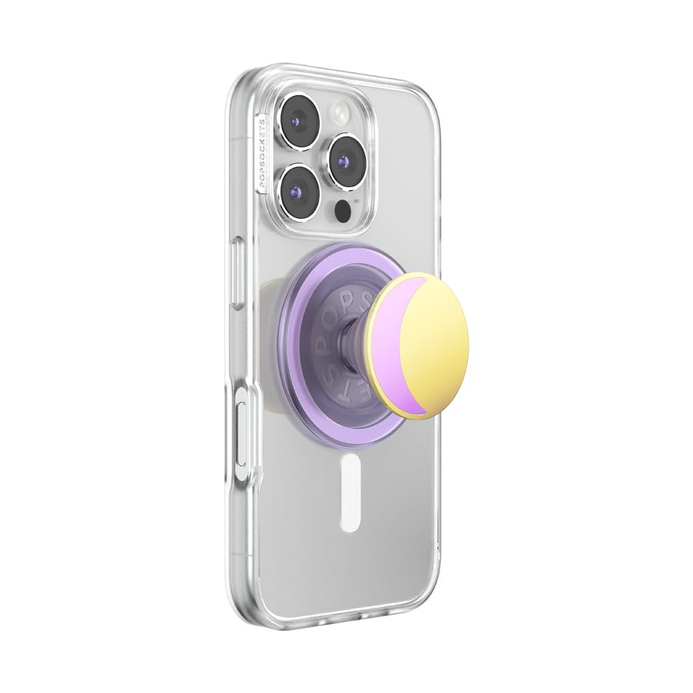 PopSockets Phone Grip for MagSafe, Magnetic Holder, Phone Stand, Enamel - Waxing Moon