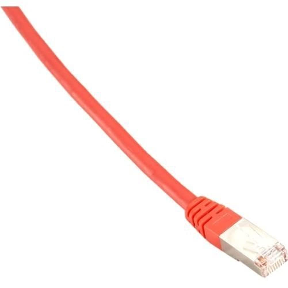 Black Box Cat6 400 Mhz, Shielded, Solid Backbone Cable (Ftp), Plenum, Red, 5 Ft. (1.5 M)