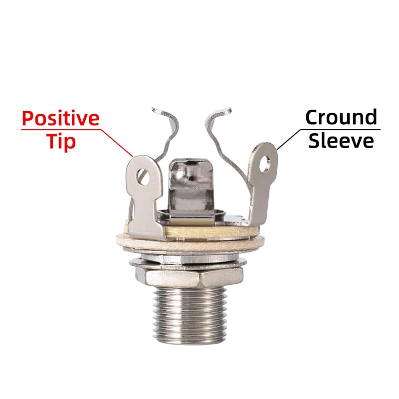 Ulfsaar 2 Pack Full-Contact Output Jack For Guitar/Bass, With Mounting Hardware