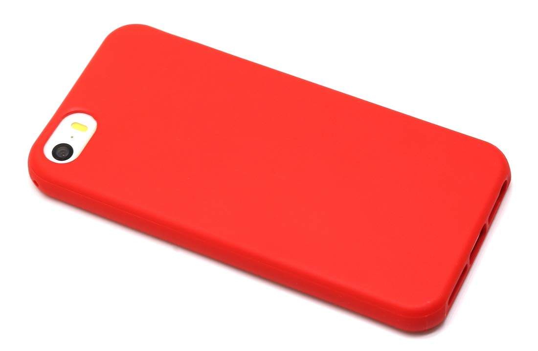 Mundulea Compatible Iphone Se (2016 Edition)/Iphone 5/Iphone 5S Case,Shockproof Tpu Ptotective Cover Compatible Iphone 5S (Red)