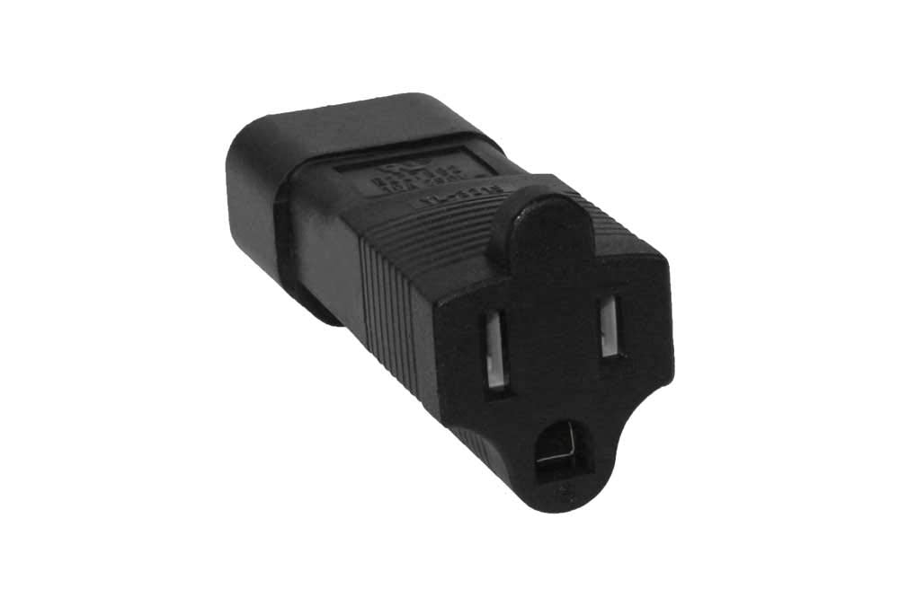 Sf Cable, 3 Prong Plug Adapter, Usa Nema 5 15R To Iec 60320 C14