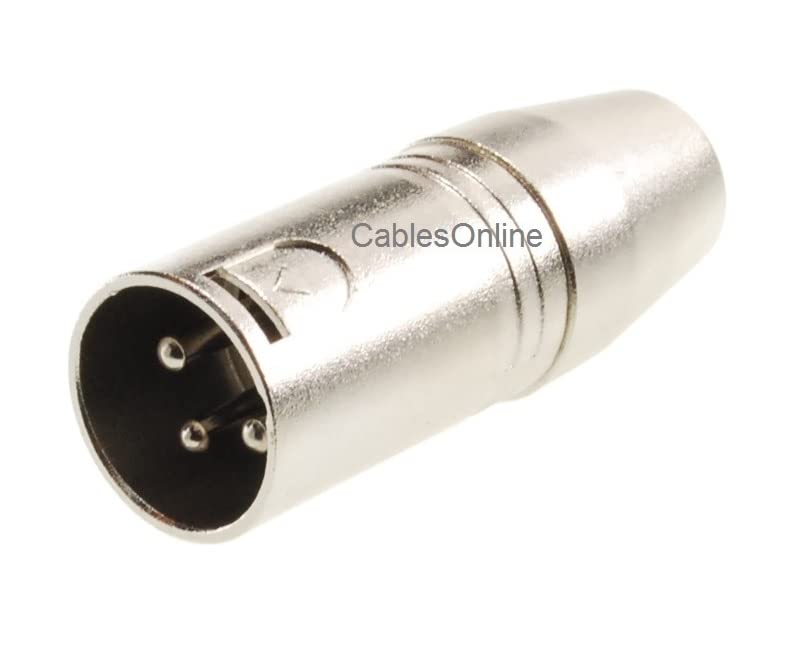 CablesOnline XLR 3-Pin Male to 3.5mm (1/8) TRS Female Balanced Audio Adapter, AV-A77