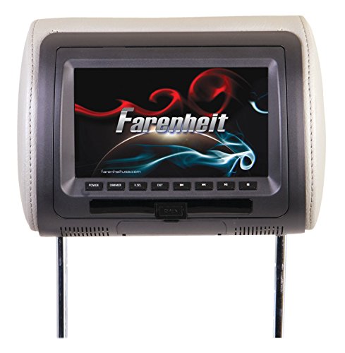 Farenheit Hr 71Cc Universal Replacement Headrest Preloaded With 7 Inch Lcd
