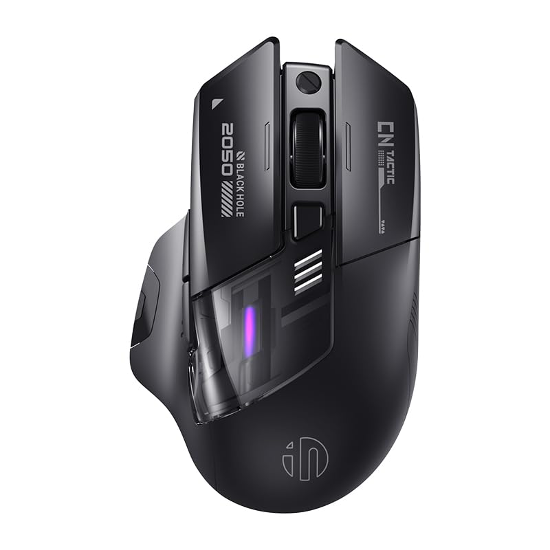 INPHIC A9 V2 Explorer Wireless Gaming Mouse, 12800 DPI Silent Mouse