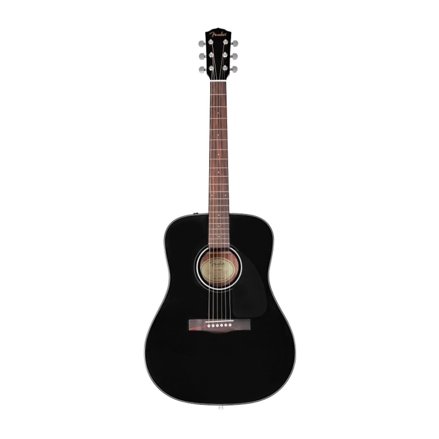Fender Acoustic Guitar, with 2-Year Warranty, CD-60 Dreadnought V3 Classic Design with Rounded Walnut Fingerboard and Alloy Stee