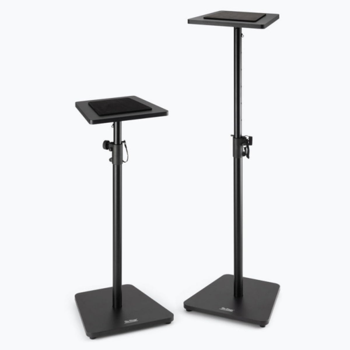 On-Stage SMS7500B Wood Studio Monitor Stands, Black, Pair - Durable Design for Optimal Sound Positioning