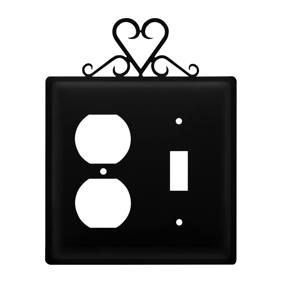 Village Wrought Iron Heart Outlet & Switch Cover