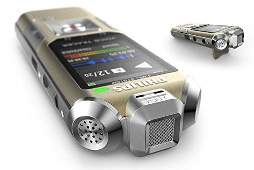 Philips Voice Tracer Dct6500 With 3 Mic High Fidelity Music Recording Including Wireless Remote