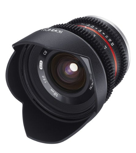 Rokinon Cine Cv12M-E 12Mm T2.2 Cine Fixed Lens For Sony E-Mount And Other Cameras