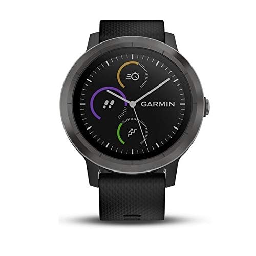 Garmin Vivoactive 4 Smartwatch (Black/Stainless) 010 02174 11 W/Additional Metal Band