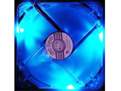 Link Depot Computer Case Power Fan FAN-4LED-120BU, White/Blue