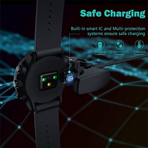Tusita Charger Compatible With Suunto 3 Fitness,Suunto 5, Traverse, Kailash, Spartan Trainer, Ambit 1 2 3   Usb Charging Cable 1