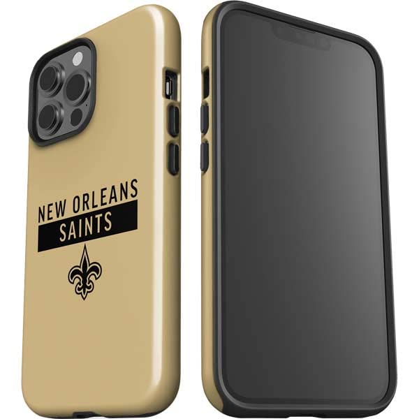 Skinit Impact Phone Case Compatible With Iphone 14 Pro Max   Officially Licensed Nfl New Orleans Saints Gold Performance Series