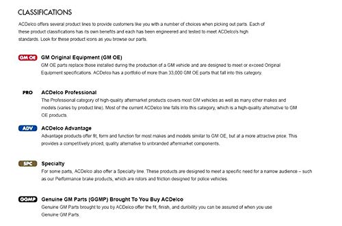 Acdelco Gm Original Equipment 23238023 Rear Driver Side Parking Brake Cable