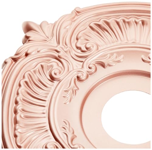 16Od X 3 1/2Id X 1P Attica Thermoformed Pvc Ceiling Medallion (Fits Canopies Up To 5 5/8), Metallic Copper