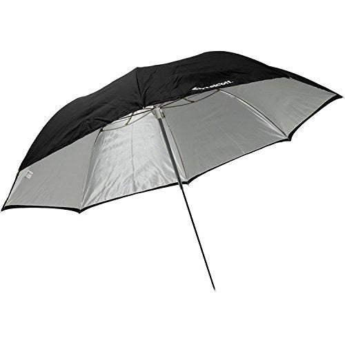 Westcott 2021 60In. Optical White Satin Umbrella With Removable Black Cover
