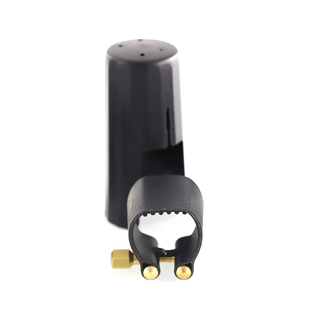 Rochix Leather Ligature And Plastic Cap For Alto Saxophone Sax